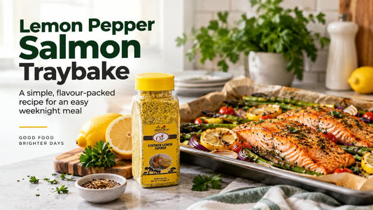 Lemon Pepper Salmon Traybake (25 Minutes, One Tray)