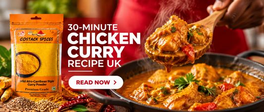 30-Minute Chicken Curry Recipe (UK Weeknight Dinner with Costack Curry Powder)
