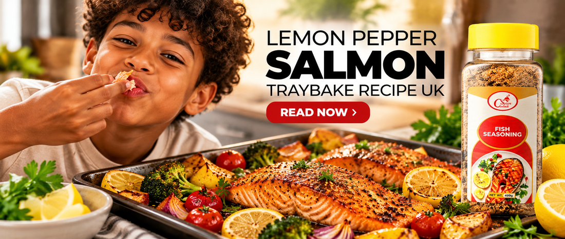 Lemon Pepper Salmon Traybake Recipe (20-Minute UK Weeknight Dinner)