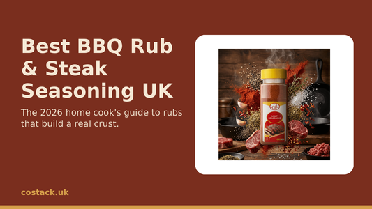 Costack Meat Seasoning and BBQ Rub on grilled steak