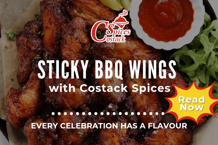 Sticky BBQ Wings with Costack Spices - Costack Spices