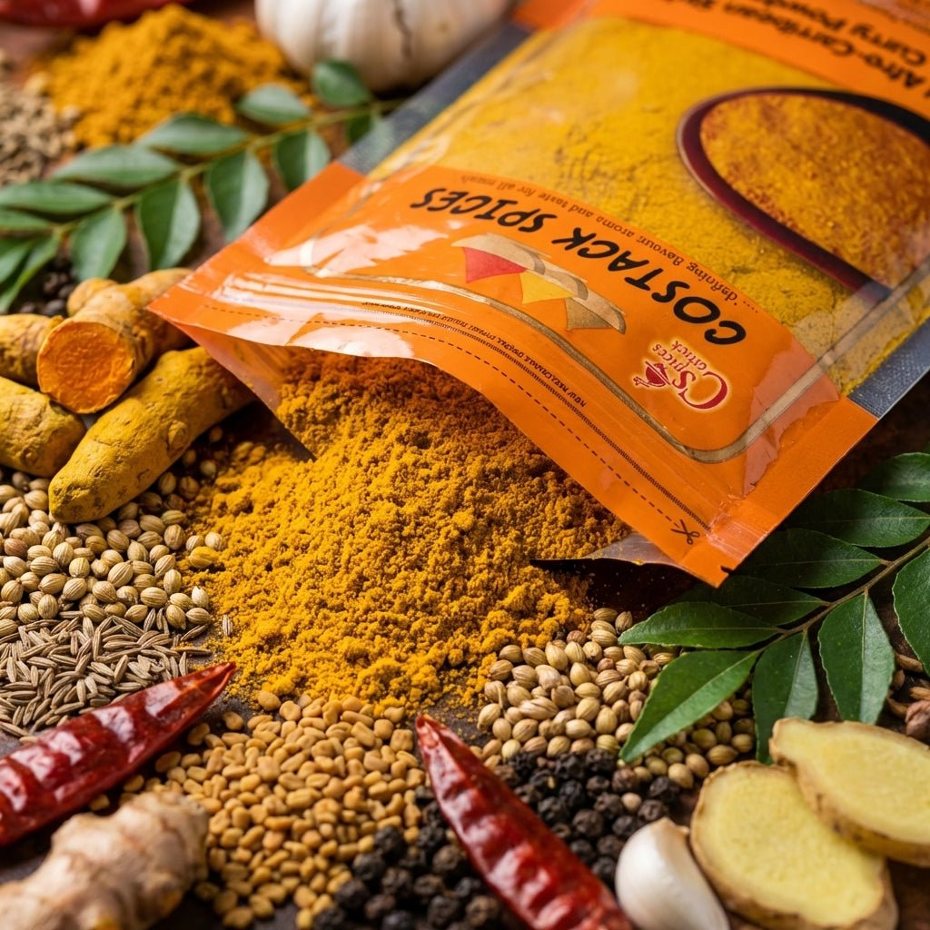 Costack Mild Curry Powder - 12-spice mild curry mix in re-sealable sachet