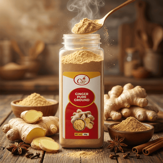 Costack Ground Ginger - pure ground ginger root for stews, marinades, baking, masala chai