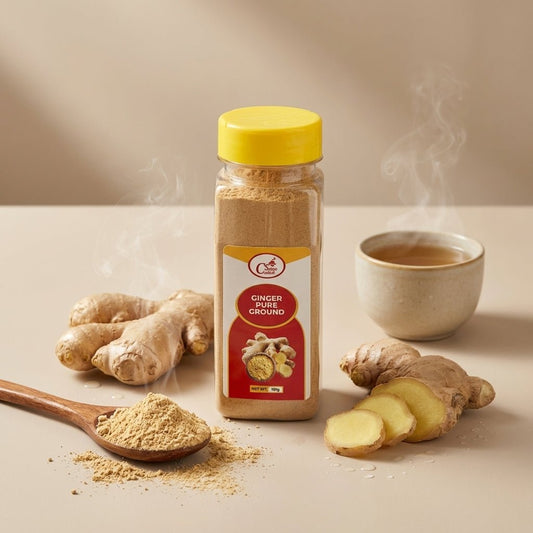 Costack Ground Ginger - pure ground ginger root for stews, marinades, baking, masala chai