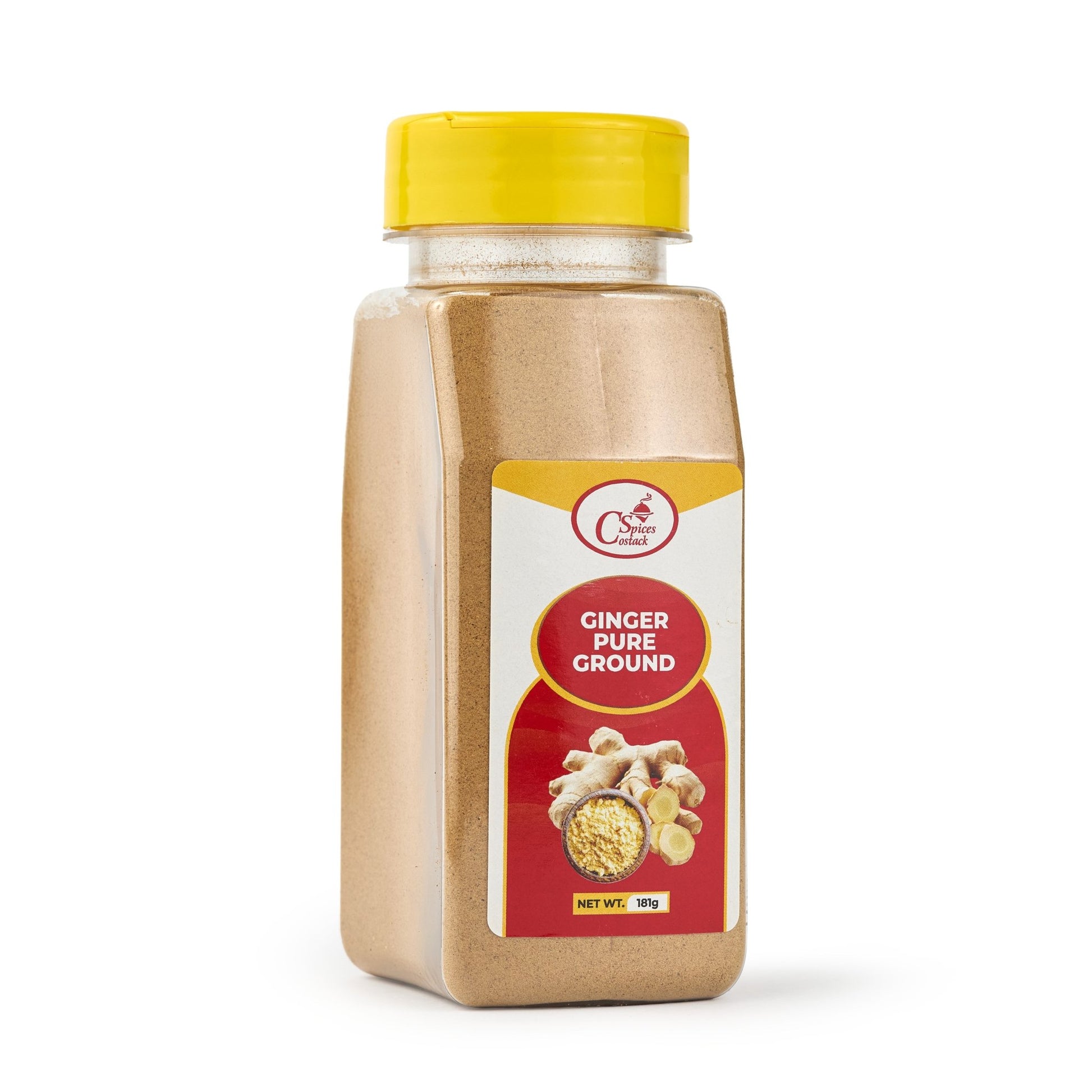 Costack Ground Ginger - pure ground ginger root for stews, marinades, baking, masala chai
