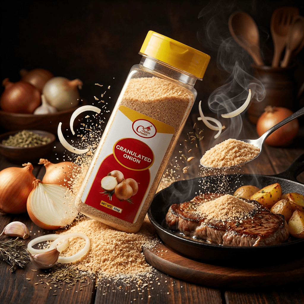 Costack Onion Granules - sweet savoury onion for rubs, marinades, burgers, jollof