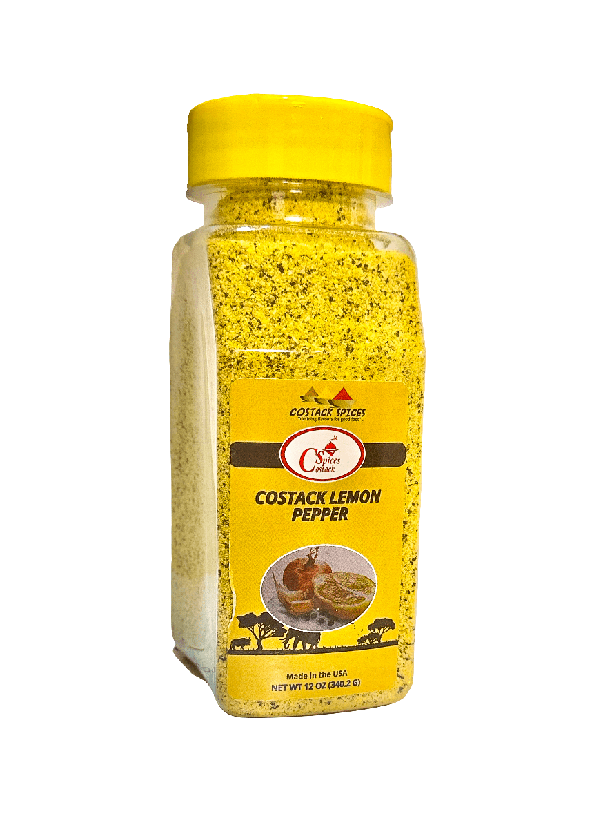 Costack Lemon Pepper Seasoning - bright citrus-forward rub with real lemon zest for wings, fish