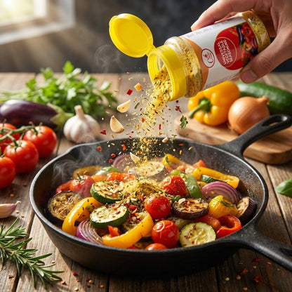 Costack Vegetable Seasoning - herb and garlic blend for roasts, stir-fries, salads, soups